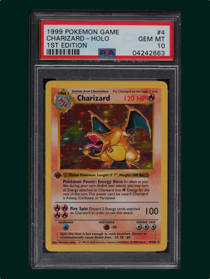 Most expensive Charizard card ever: Shadowless 1st Edition