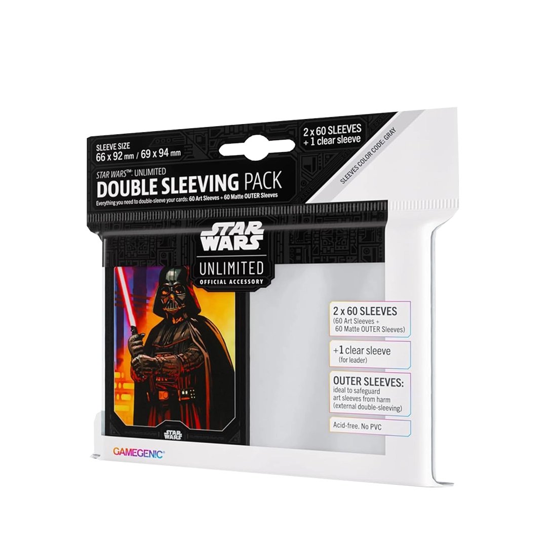 Gamegenic - Star Wars Unlimited Double Sleeving Pack Darth Vader (60 Pieces)
