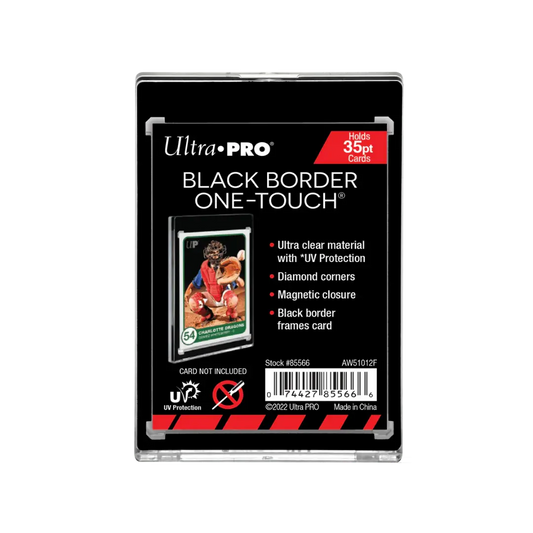 Ultra Pro - One-Touch Magnetic Card Holder Black Border (35pt) Stil Rookie Cards Black Border UV 35pt