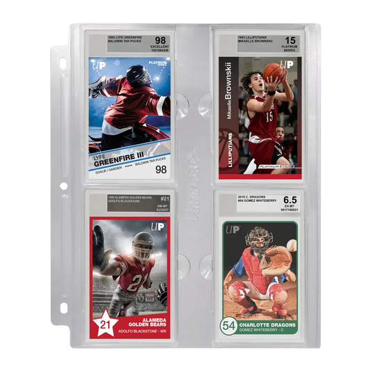 Ultra Pro - 4-Pocket Page (1ct) for Graded Beckett Slabs