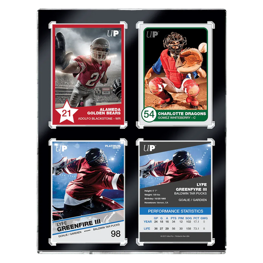 Ultra Pro - One-Touch Magnetic 4-Card Holder Black Border UV (35pt)