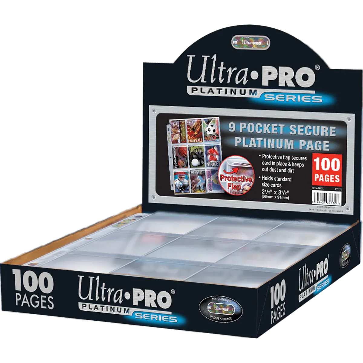 Ultra Pro - 9-Pocket Secure Page For Standard Cards 100 Pieces