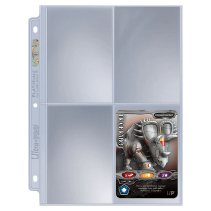 Ultra Pro - Ultra PRO Platinum Series 4-Pocket Pages 25 Pieces