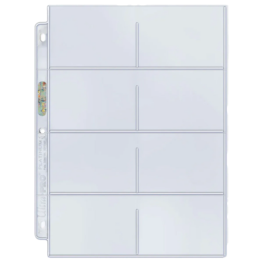 Ultra Pro - 8-Pocket Platinum Page with 3-1/2"