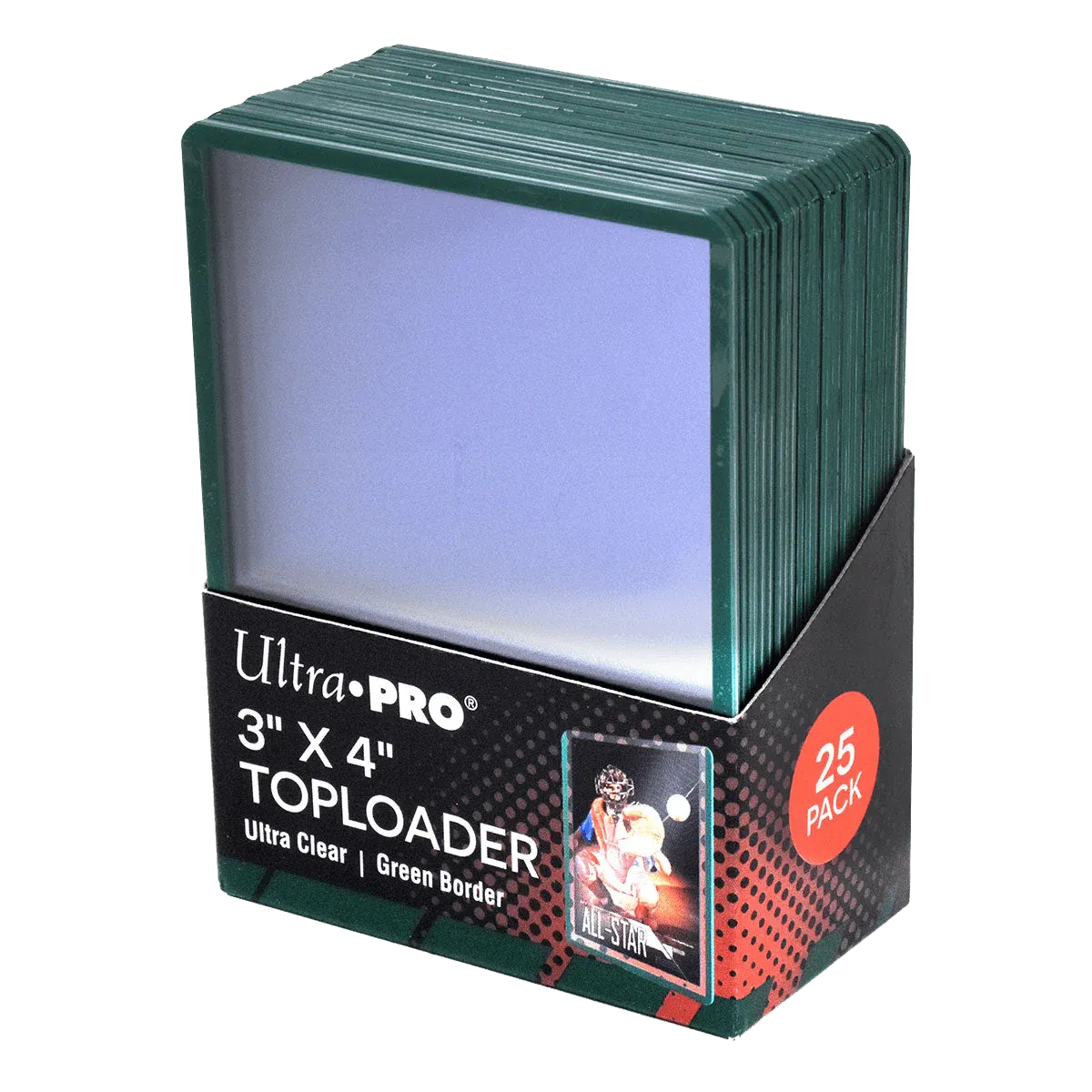 Ultra Pro - Colored Boarder Toploaders ( 25 stuks ) Groen
