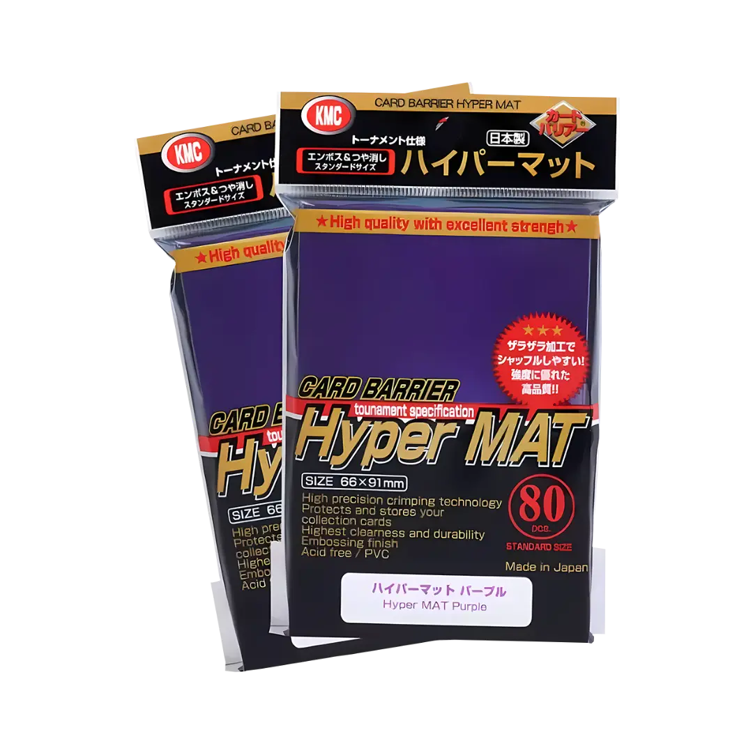 KMC - Standardhüllen Hyper Mat Stil Lila 80 Stück