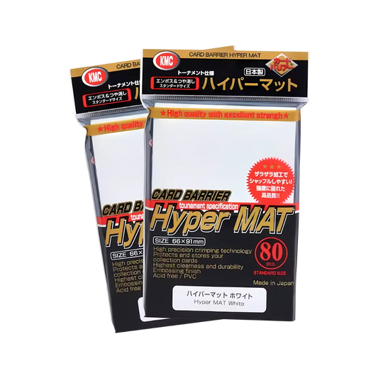 KMC - Standard Sleeves Hyper Matte Stil Weiß 80 Stück