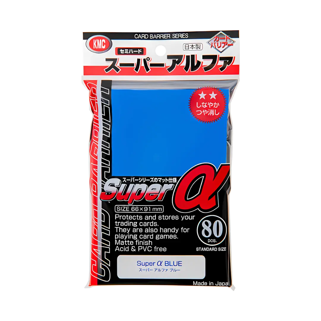 KMC - Standardhüllen Super A (Alpha) Stil Blau 80 Stück