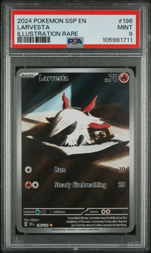Larvesta (PSA 9) 196/191 – Surging Sparks – Holofoil