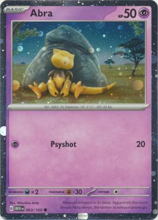 Abra 063/165 - Scarlet & Violet 151 - Cosmos Holofoil