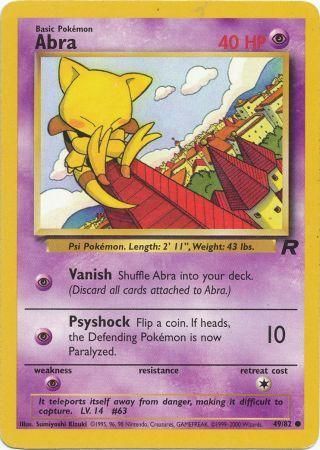 Abra 49/82 - Team Rocket (Unlimited) - Normal