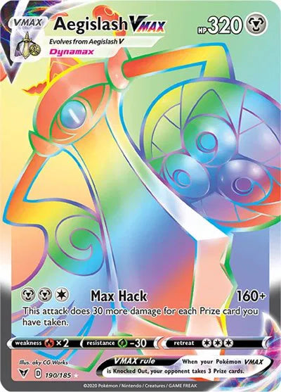 Aegislash VMAX 190/185 - Vivid Voltage - Holofoil