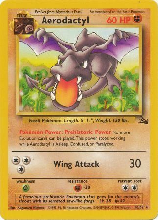 Aerodactyl 16/62 – Fossil (Unbegrenzt) – Normal