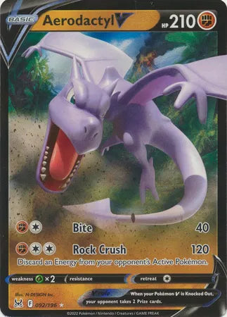 Aerodactyl V 092/196 - Lost Origin - Holofoil