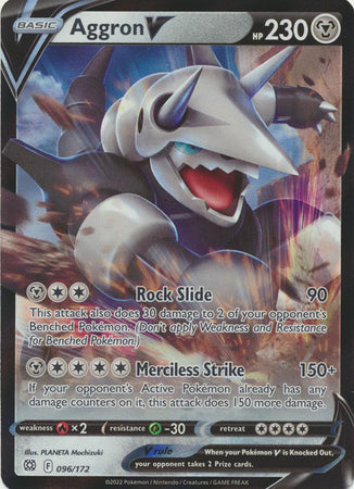 Aggron V 096/172 - Brilliant Stars - Holofoil