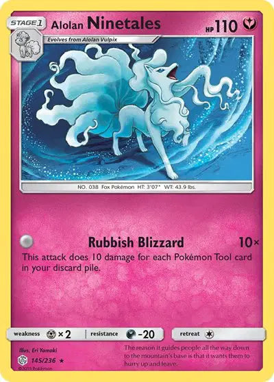Alolan Ninetales 145/236 - Cosmic Eclipse - Holofoil
