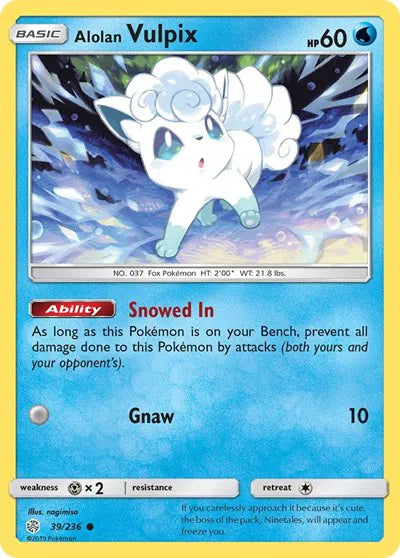 Alolan Vulpix 39/236 - Cosmic Eclipse - Normal