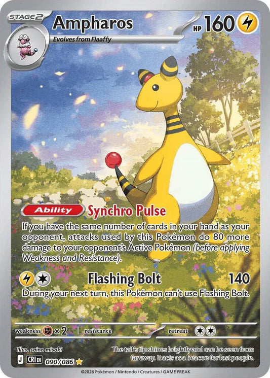 Ampharos 090/086 - Chaos Rising - Holofoil