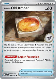 Antiker alter Bernstein 154/165 - Scharlachrot & Violett - 151 - Reverse Holofoil