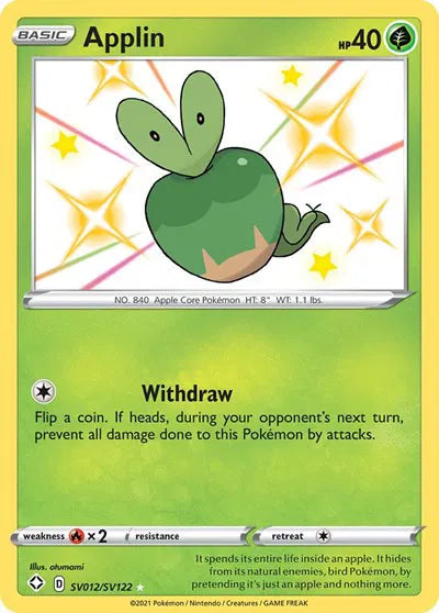 Applin SV12/SV122 - Shining Fates: Shiny Vault - Holofoil