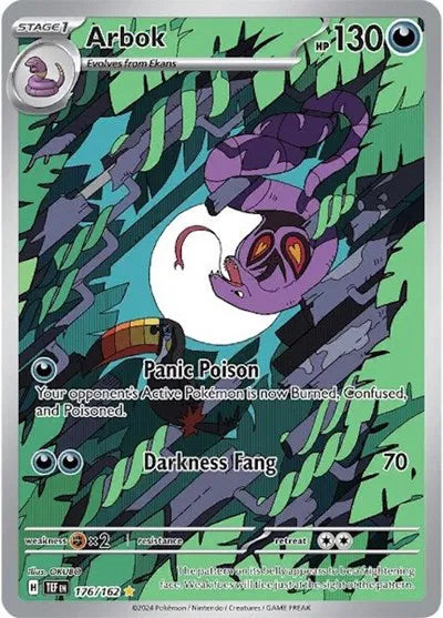 Arbok 176/162 - Temporal Forces - Holofoil