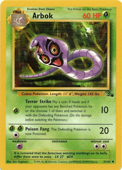 Arbok 31/62 – Fossil (Unbegrenzt) – Normal