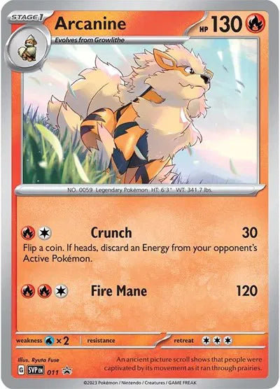 Arcanine 011 - Scarlet & Violet Promo - Holofoil