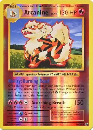Arcanine 18/108 - Evolutions - Reverse Holofoil
