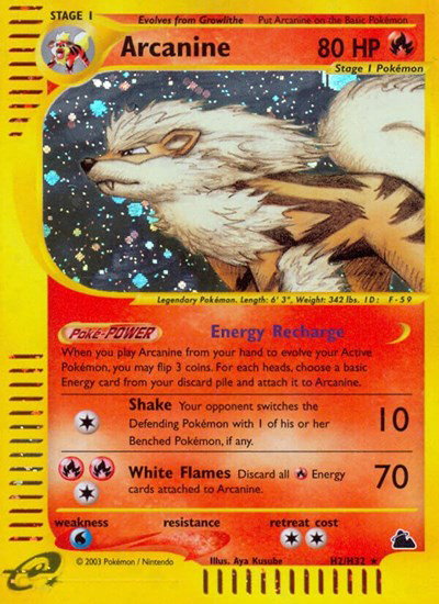 Arcanine H2/H32 - Skyridge - Holofoil