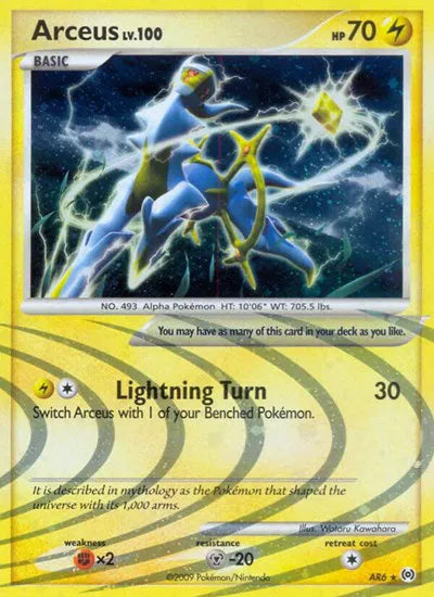 Arceus Lv.100 AR6 - Platinum Arceus - Holofoil