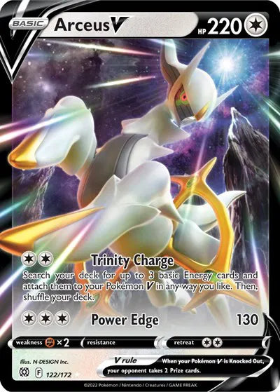 Arceus V 122/172 - Brilliant Stars - Holofoil