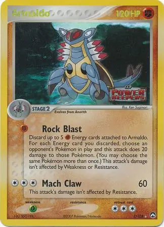 Armaldo 3/108 - EX Power Keepers - Reverse Holofoil