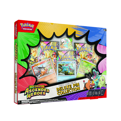 Pokémon Ascended Heroes: First Partners Deluxe Pin Collection