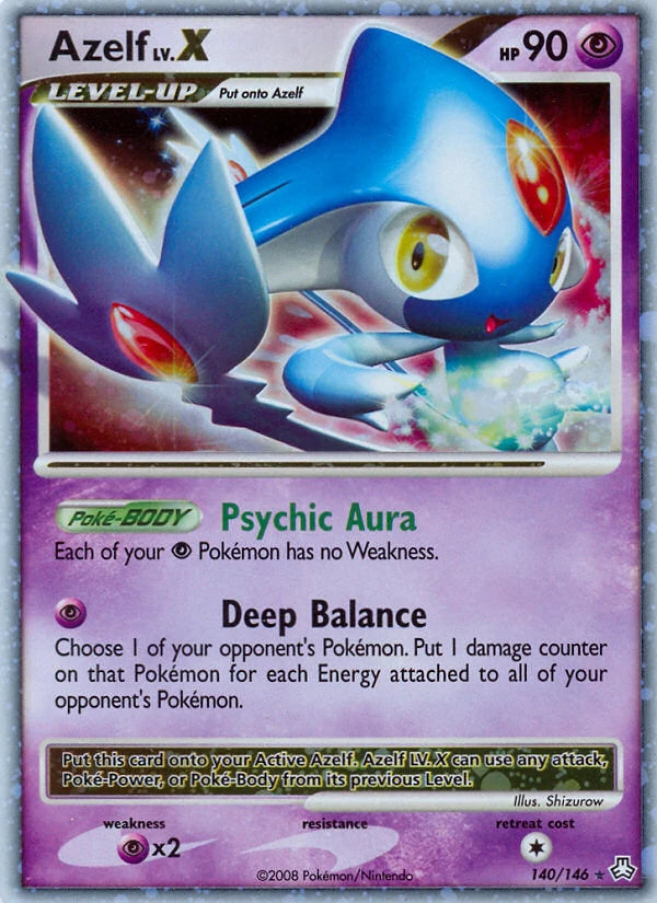 Azelf Lv.X 140/146 - Legends Awakened - Holofoil