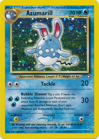 Azumarill 2/111 - Neo Genesis (Unlimited) - Holofoil