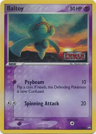 Baltoy 44/108 - EX Power Keepers - Reverse Holofoil