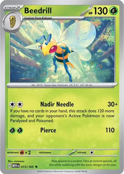 Beedrill 015/165 - Scarlet & Violet 151 - Holofoil