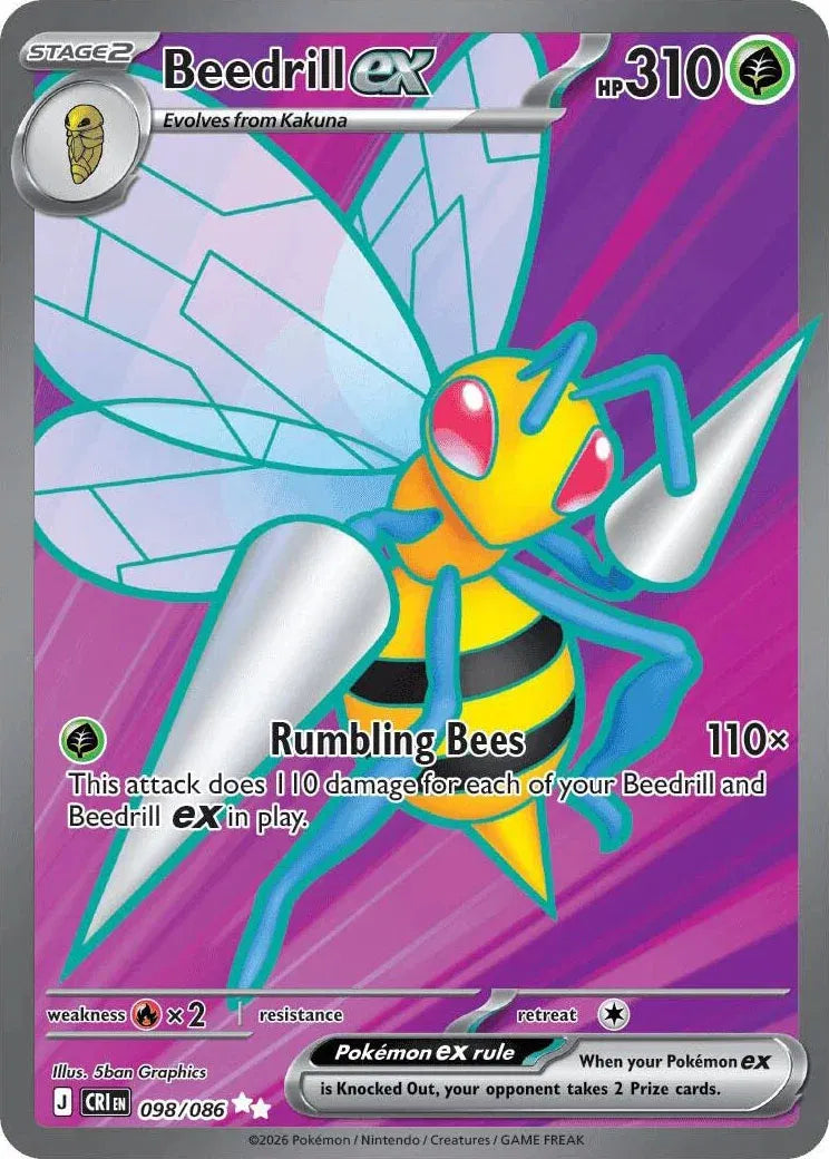 Beedrill ex 098/086 - Chaos Rising - Holofoil