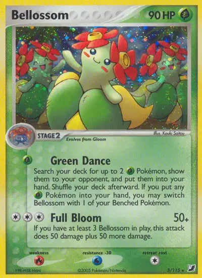 Bellossom 3/115 - EX Unseen Forces - Holofoil