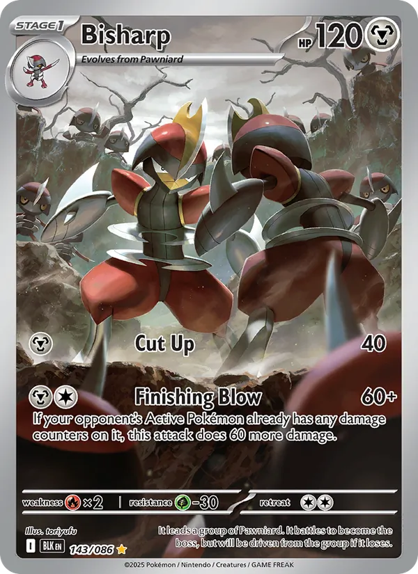 Bisharp 143/086 - Black Bolt - Holofoil