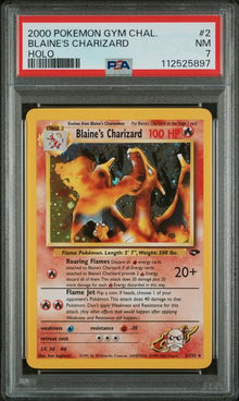 Blaine's Charizard (PSA 7) 2/132- Gym Challenge (Unlimited) - Holofoil