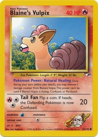 Blaines Vulpix 65/132 – Gym Heroes (Unbegrenzt) – Normal