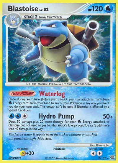 Blastoise Lv.52 2/132 - Secret Wonders - Holofoil