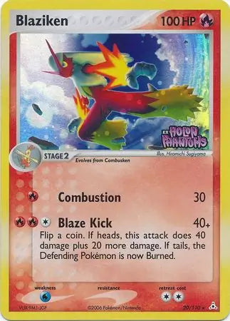 Blaziken 20/110 - EX Holon Phantoms - Reverse Holofoil