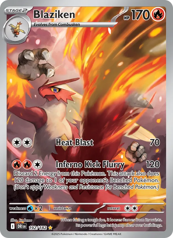 Blaziken 192/182 - Destined Rivals - Holofoil