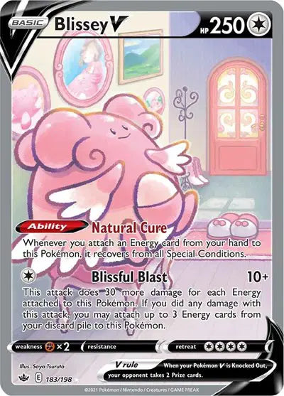 Blissey V 183/198 - Chilling Reign - Holofoil