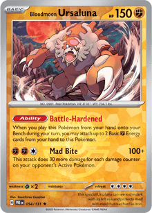 Bloodmoon Ursaluna 054/131 - Prismatic Evolutions - Master Ball Pattern