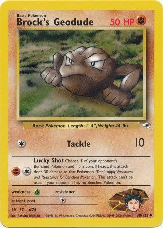 Brock's Geodude 38/132 - Gym Heroes (Unbegrenzt) - Normal