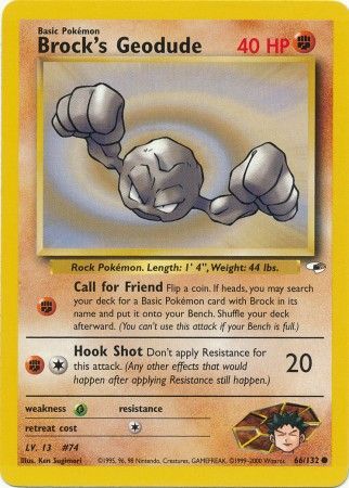 Brock's Geodude 66/132 - Gym Heroes (Unbegrenzt) - Normal