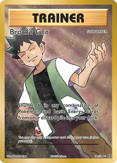 Brock's Grit 107/108 - Evolutions - Holofoil
